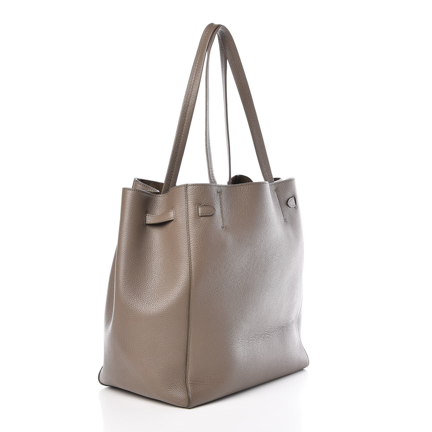 Celine Soft Grained Calfskin Small Belt Cabas Phantom Taupe 3 of 9