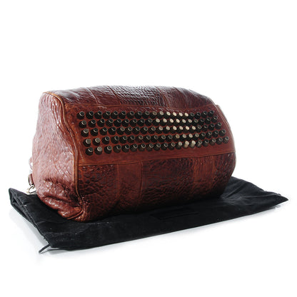 Alexander Wang Pebbled Lambskin Rocco Brown w Antique Brass Hardware 6 of 26