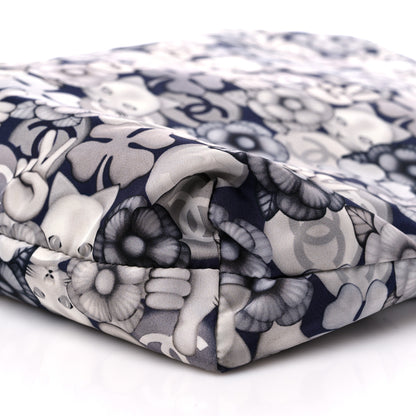 Chanel Nylon Cat Emoticon Tote Navy Silver 11 of 12