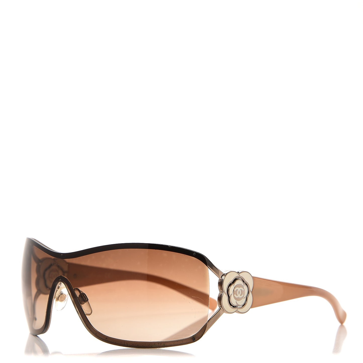 Frameless Camellia CC Sunglasses 4164 Beige
