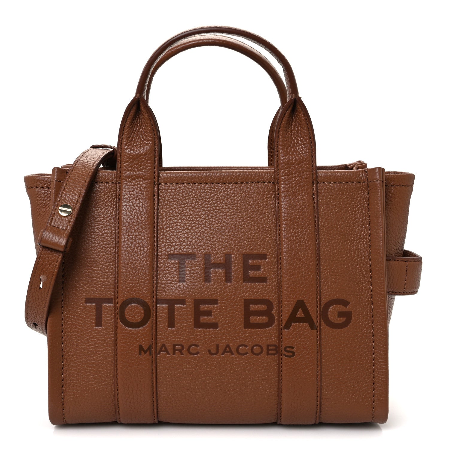 Marc Jacobs Grained Calfskin Small The Tote Bag Argan Oil 1 of 10