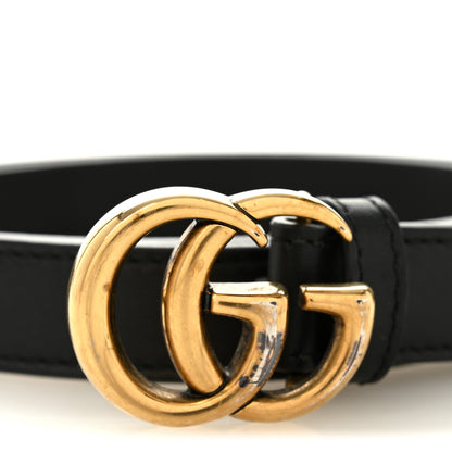 Gucci Calfskin Double G 20mm Belt 90 36 Black 6 of 7