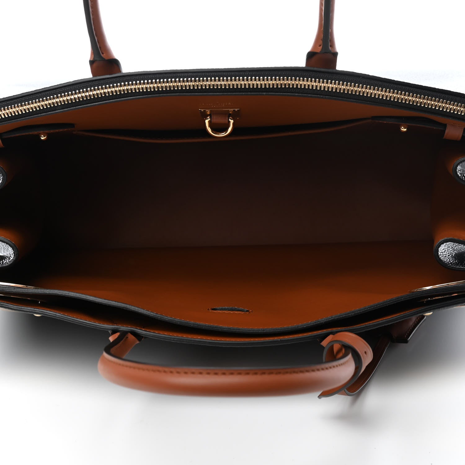 Louis Vuitton Calfskin All Set MM Black Tan 4 of 4