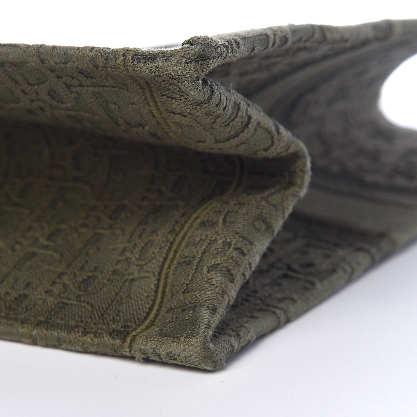 Oblique Denim Book Tote Green