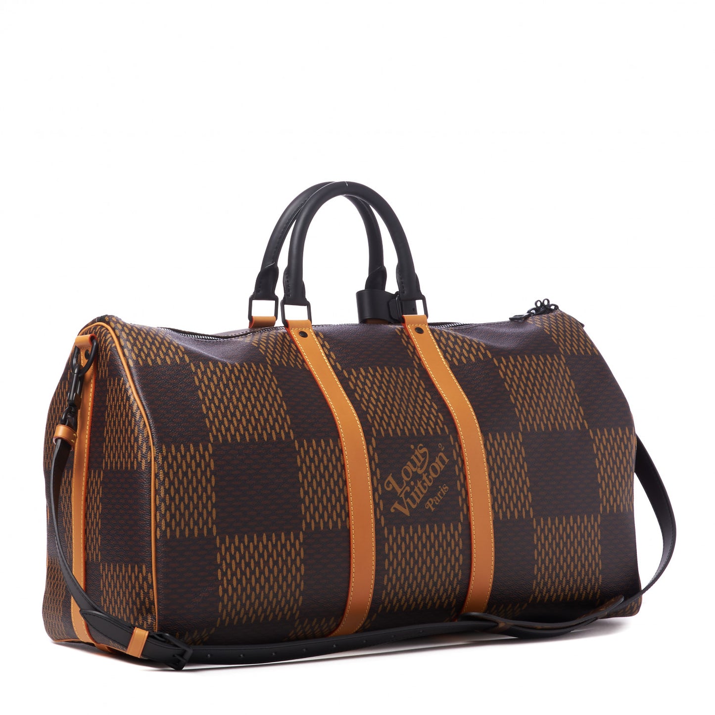 X NIGO Giant Damier Ebene Monogram Keepall Bandouliere 50