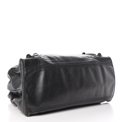 Balenciaga Agneau Giant Brogues Hardware Mid Day Black 4 of 15