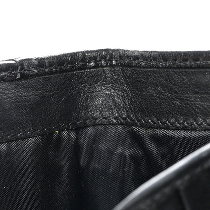 Burberry Bridle Calfskin House Check Medium Leighton Wallet Black 13 of 18