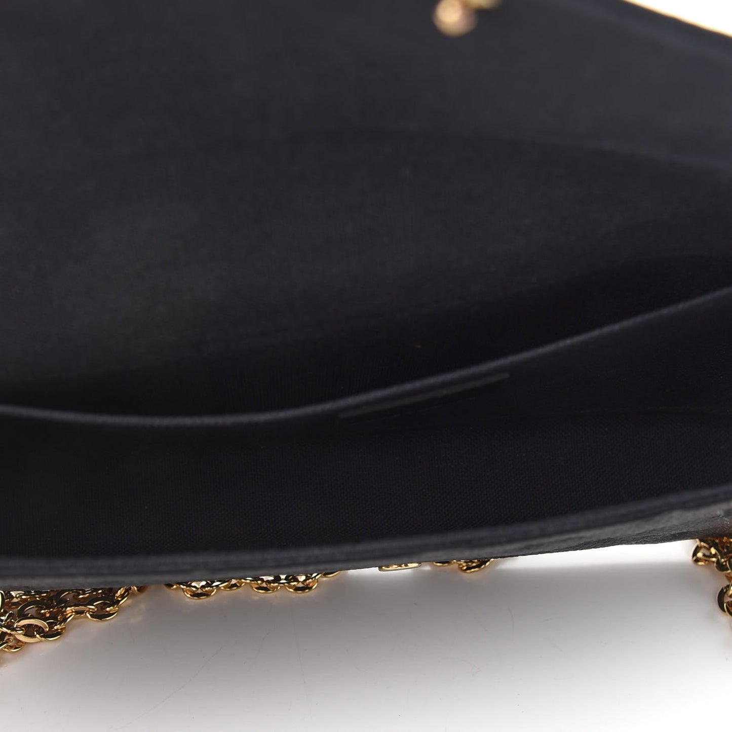 Empreinte Pochette Felicie Chain Wallet Black
