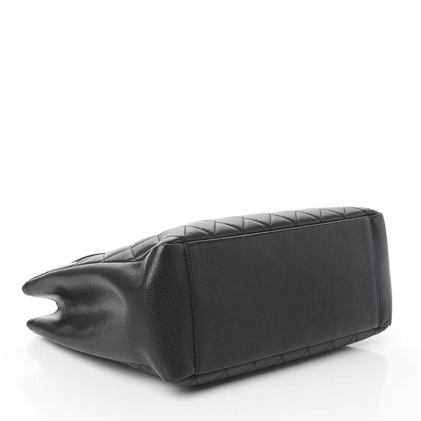 Caviar Quilted Grand Shopping Tote GST Black