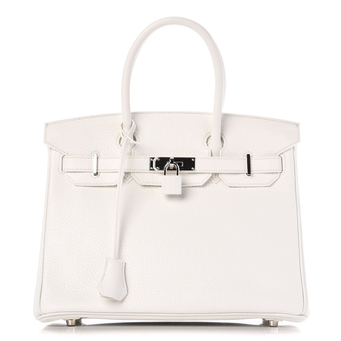 Taurillon Clemence Birkin 30 White