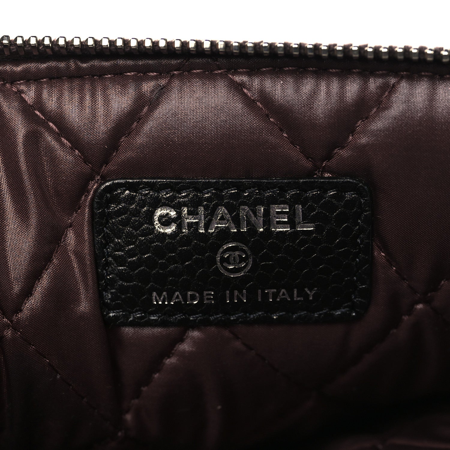 Chanel Caviar Quilted Medium Cosmetic Case Black 6 of 8