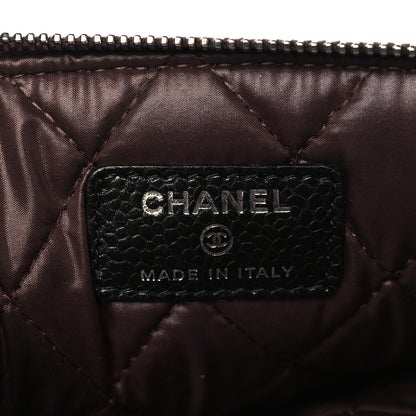 Chanel Caviar Quilted Medium Cosmetic Case Black 6 of 8