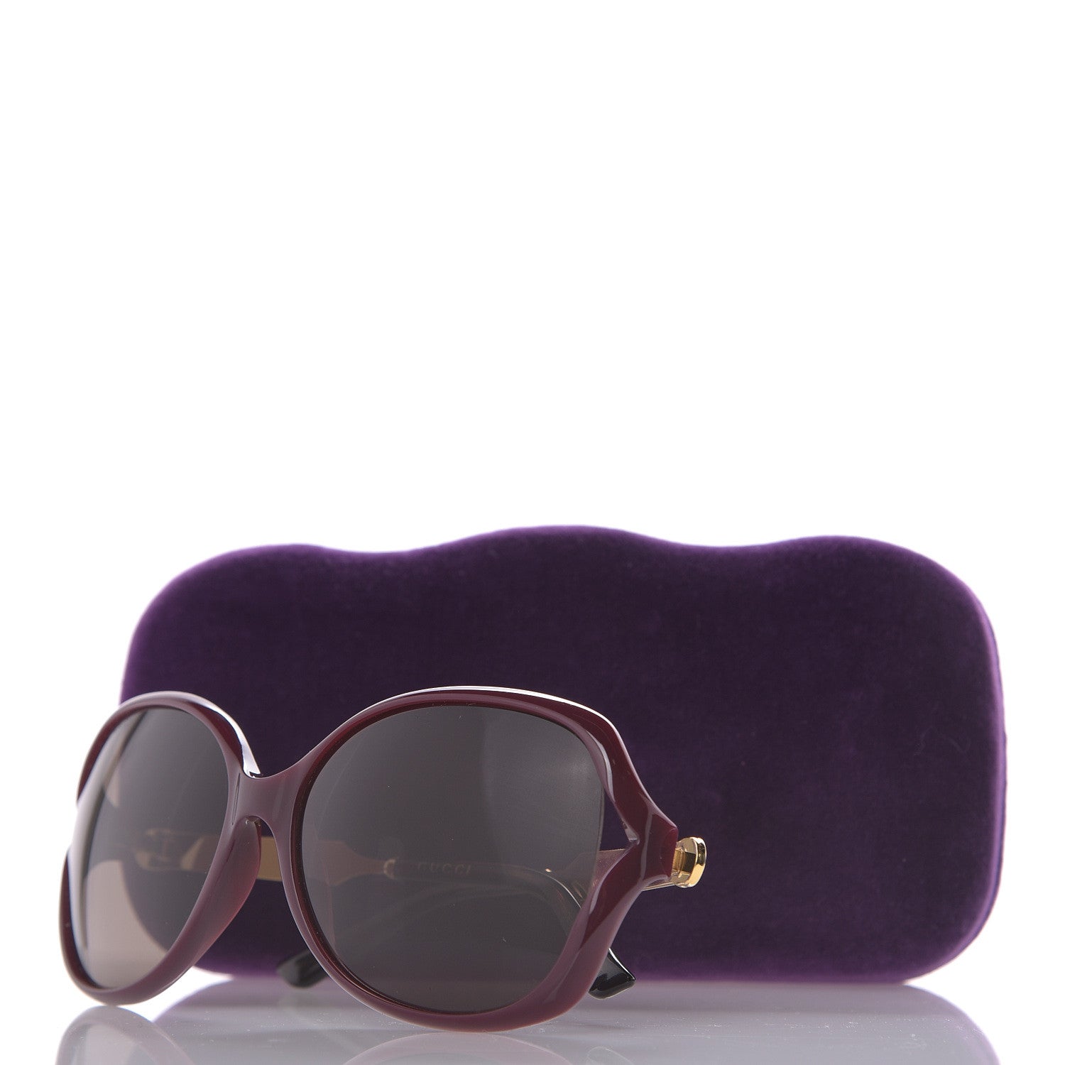 Gucci Acetate Oversized Butterfly Sunglasses GG 0076S Purple 8 of 8