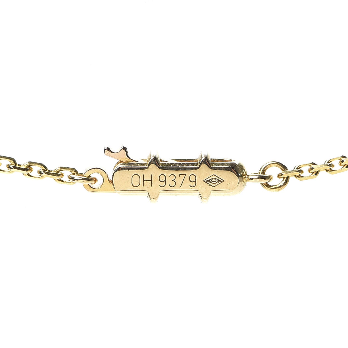18K Yellow Gold Diamond Hearts And Symbols Pendant Necklace