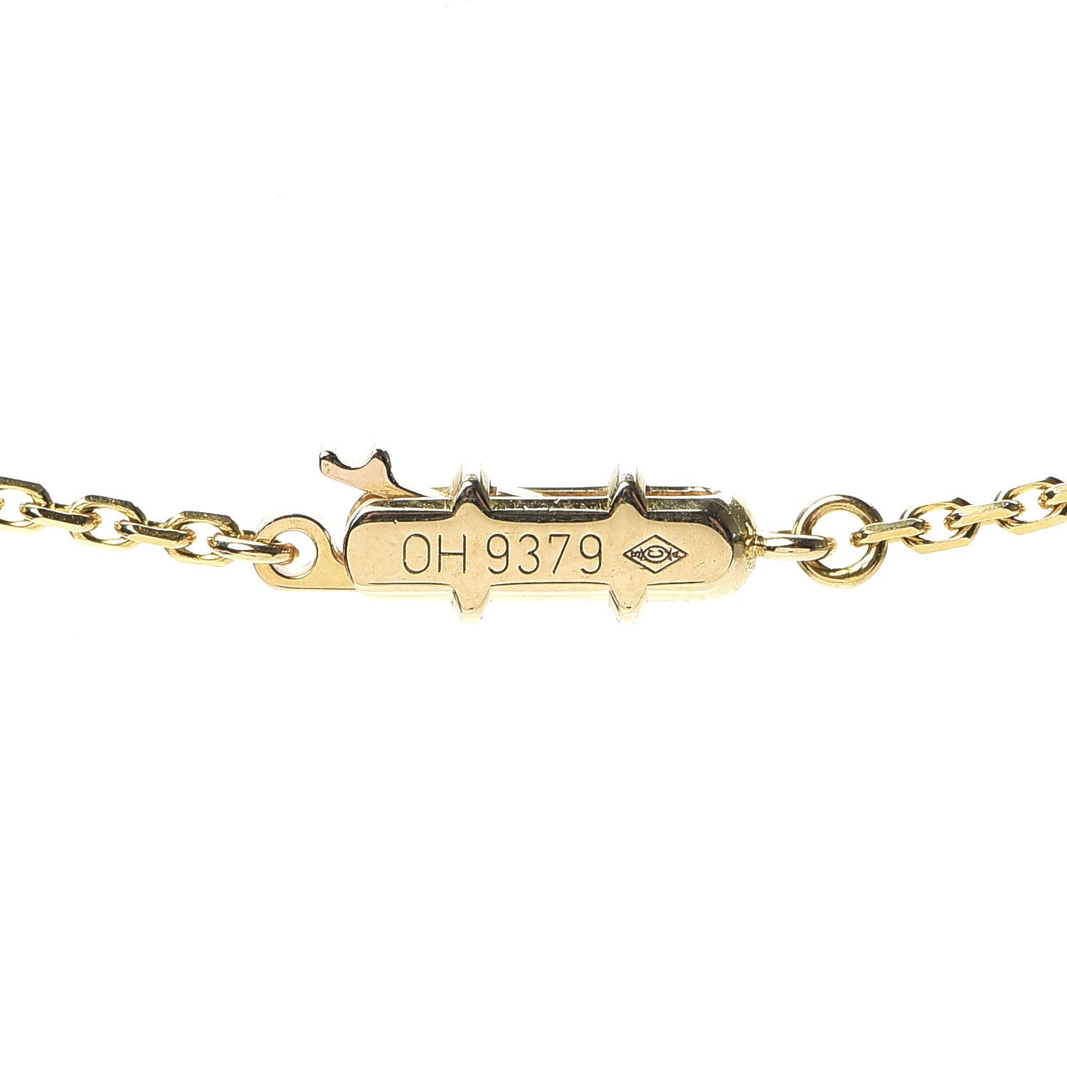 Cartier 18K Yellow Gold Diamond Hearts And Symbols Pendant Necklace 5 of 6