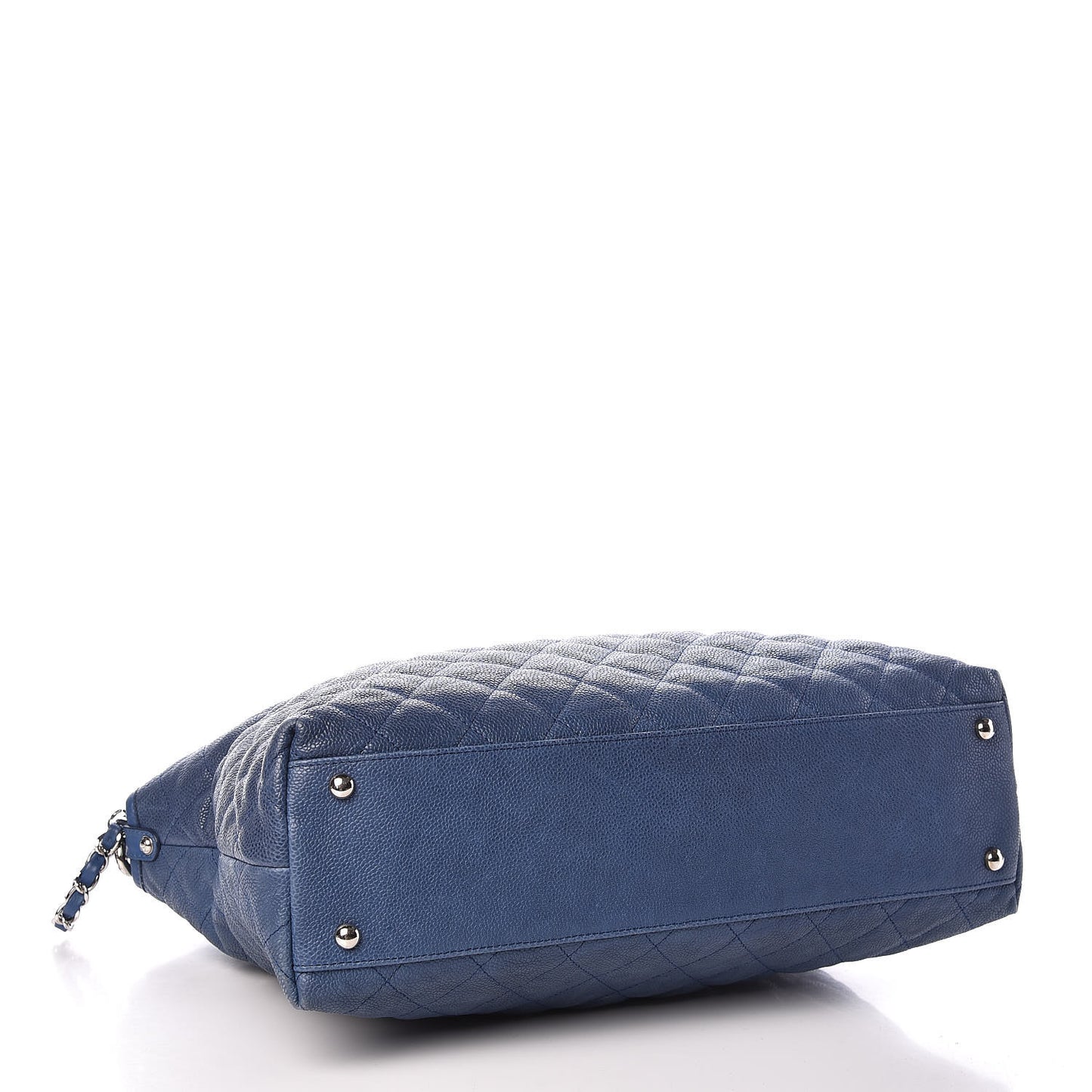 Caviar Quilted French Riviera Hobo Blue