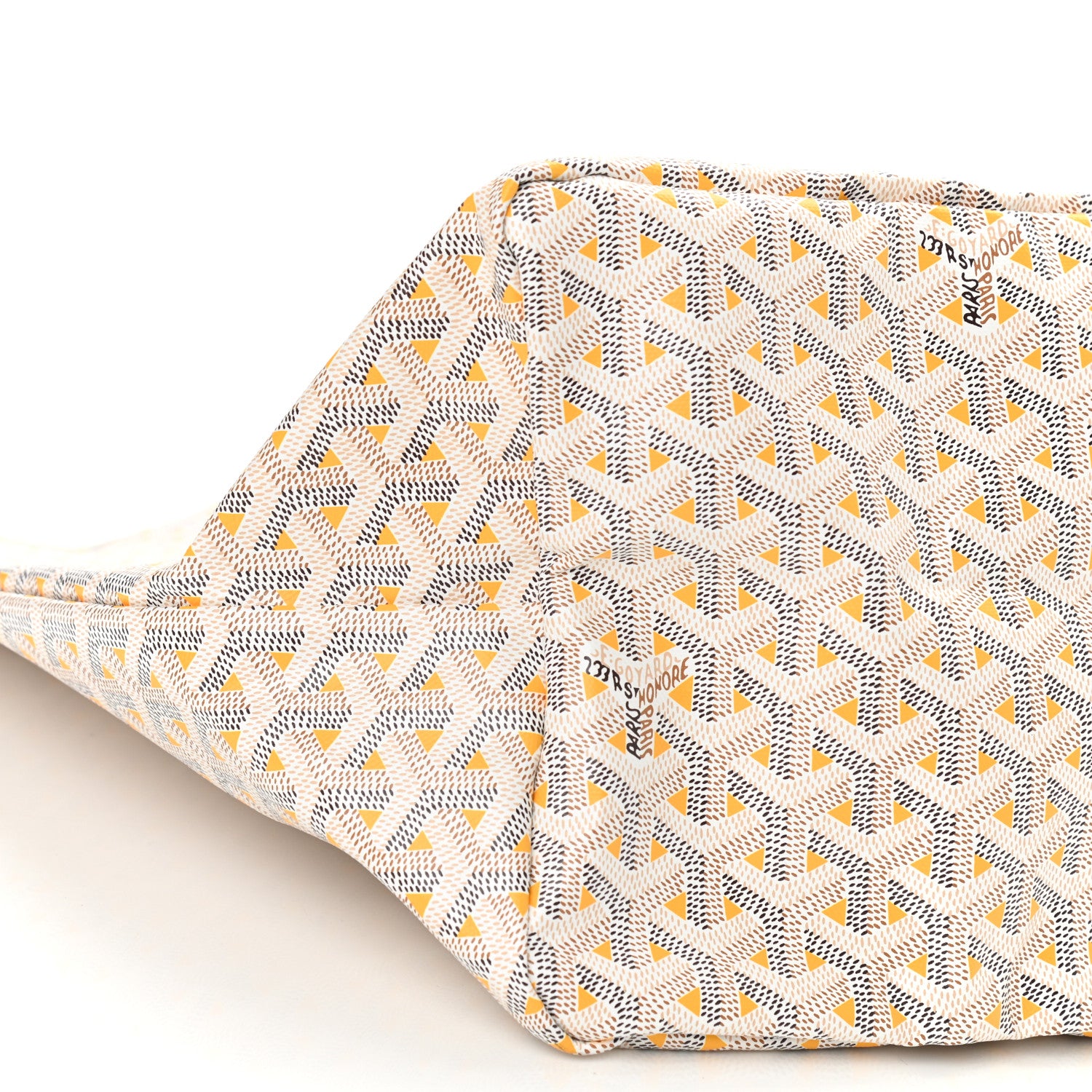 Goyard Goyardine Saint Louis Claire Voie GM White Orange 7 of 7