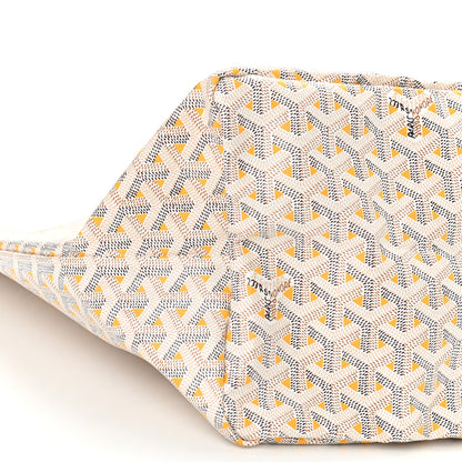 Goyard Goyardine Saint Louis Claire Voie GM White Orange 7 of 7