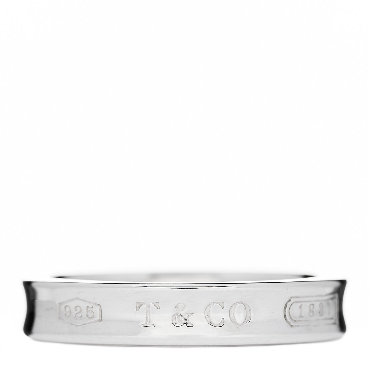 Sterling Silver Narrow 1837 Band Ring 53 6.5