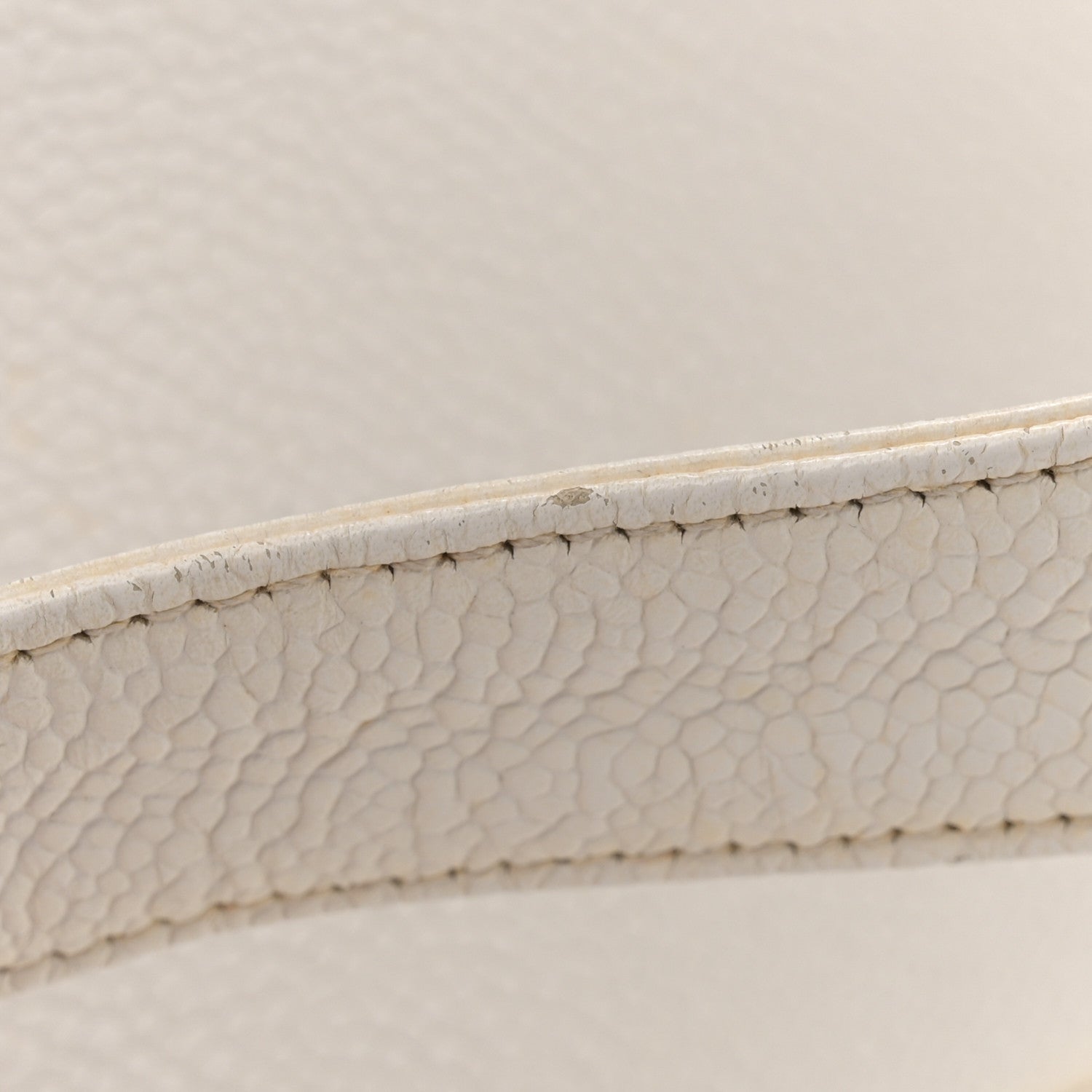 Chanel Caviar CC Shoulder Bag White 19 of 20