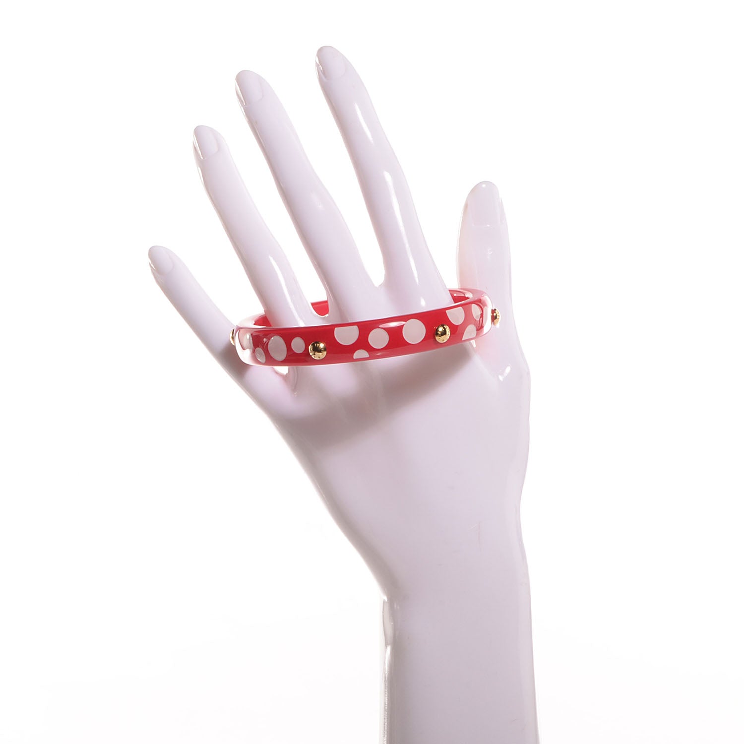 Louis Vuitton Kusama Infinity Dots Bangle PM Medium Red 2 of 7