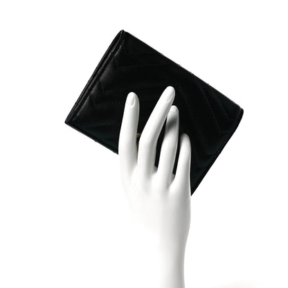 Gucci Calfskin Matelasse GG Marmont Passport Case Black 2 of 8