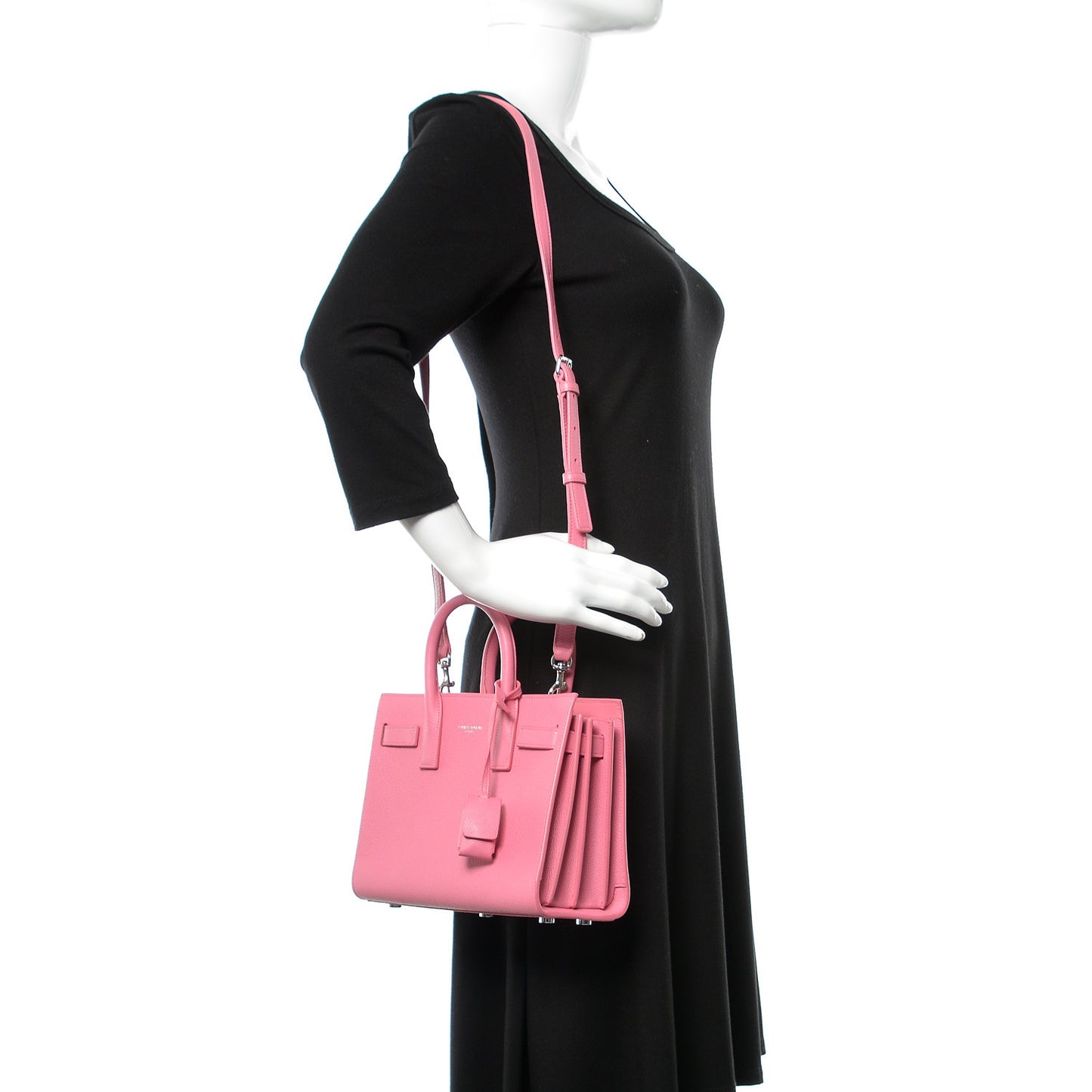 Calfskin Nano Sac De Jour Rose Clair