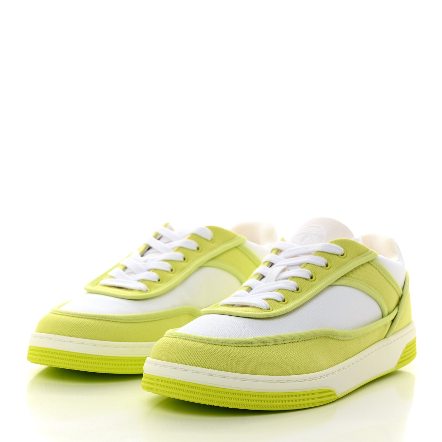 Fabric Womens Logo Sneakers 37 Green