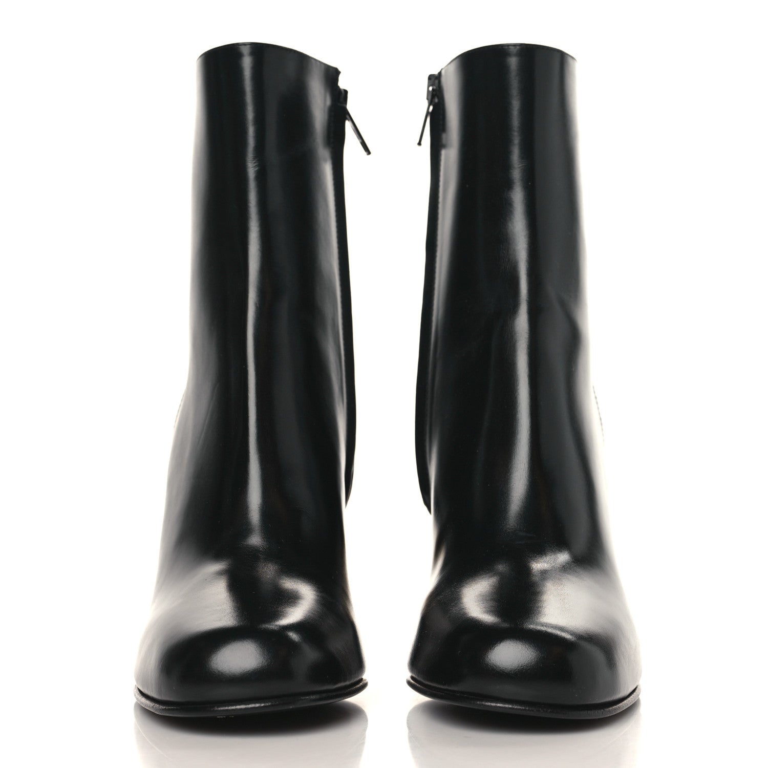 Valentino Garavani Heritage Calfskin VLogo 90mm Ankle Booties 38 Black 2 of 7