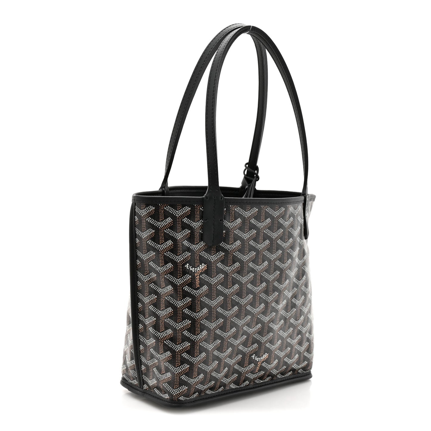 Goyardine Reversible Mini Anjou Black