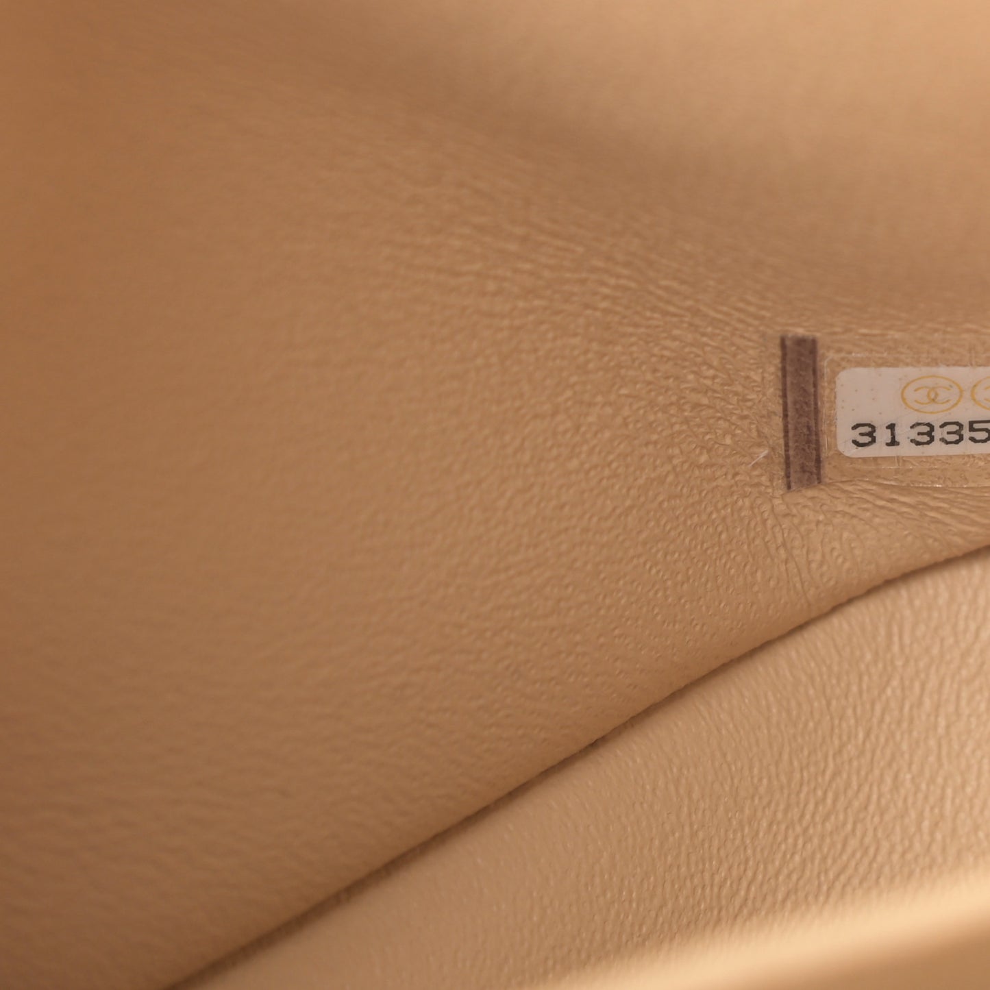 Caviar Quilted Small Double Flap Beige