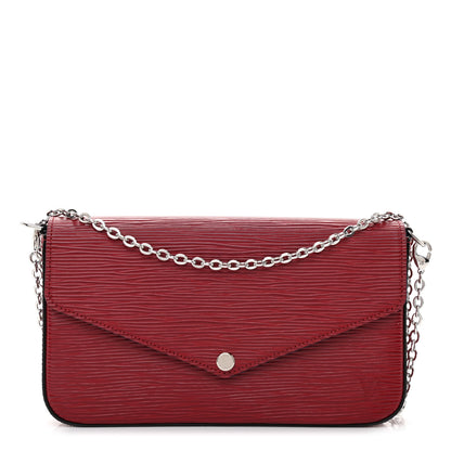 Louis Vuitton Epi Pochette Felicie Cherry Berry 3 of 11