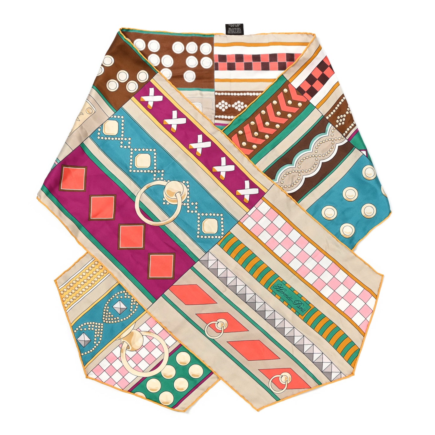 Silk Colliers De Chiens Remix Maxi Twilly