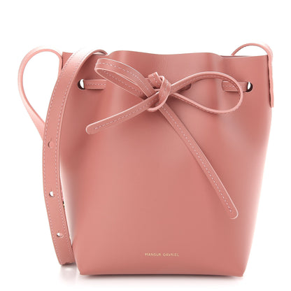 Mansur Gavriel Calfskin Mini Mini Bucket Bag Blush 1 of 8