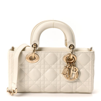 Christian Dior Lambskin Cannage Small Lady D-Joy Latte 1 of 11