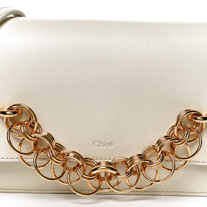 Chloe Calfskin Drew Bijou Clutch Natural White 9 of 11