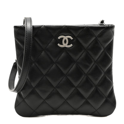 Chanel Lambskin Quilted Crossbody Bag Black 1 of 10