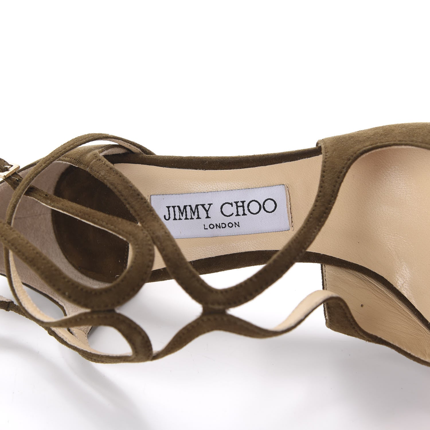 Jimmy Choo Suede Lancer 100 Pumps 39.5 Olive 7 of 7