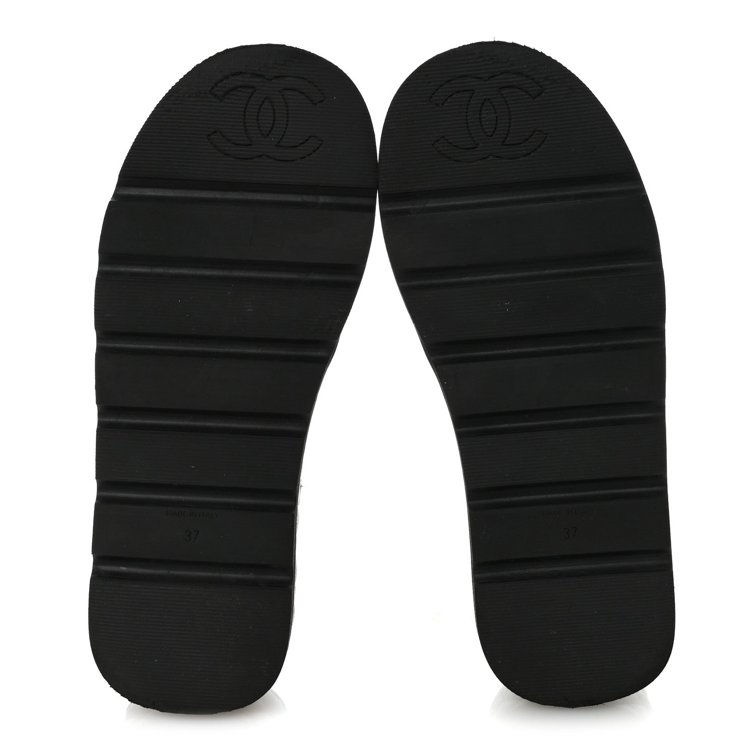 Chanel Lambskin Quilted Platform Sandals 37 Black 12 of 19