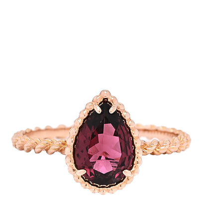 Boucheron 18K Rose Gold Rhodolite Small Serpent Boheme Ring 59 8.75 1 of 7