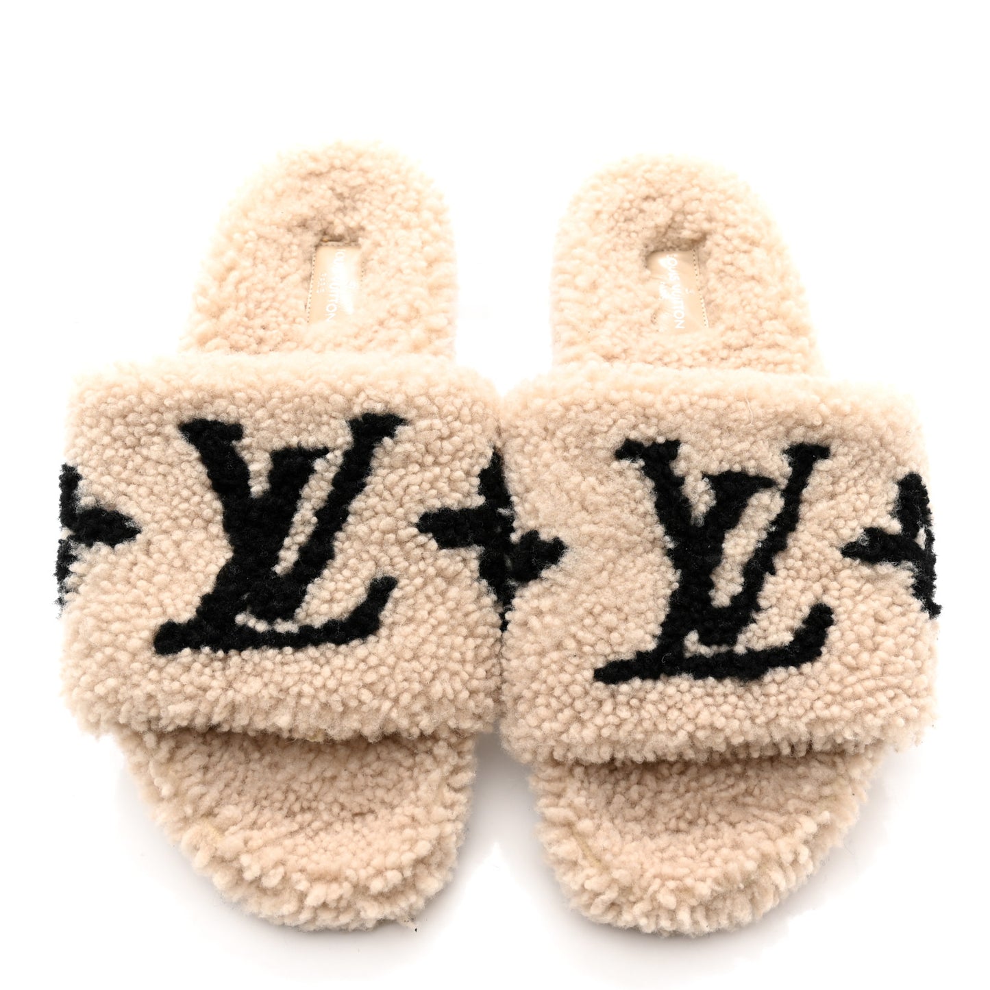 Shearling Bom Dia Flate Mules 38 Beige