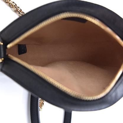 Gucci Grained Calfskin Web Mini Ophidia Round Shoulder Bag Black 5 of 11