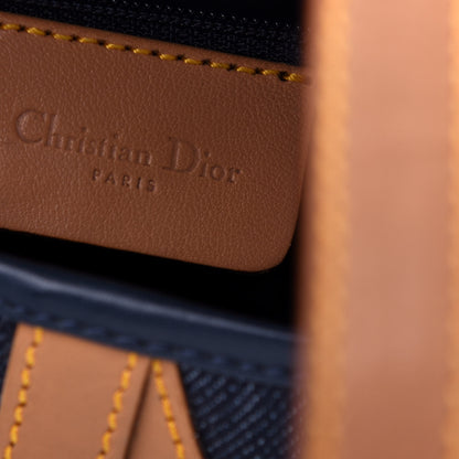 Christian Dior Denim Calfskin Saddle Bag Blue 6 of 10