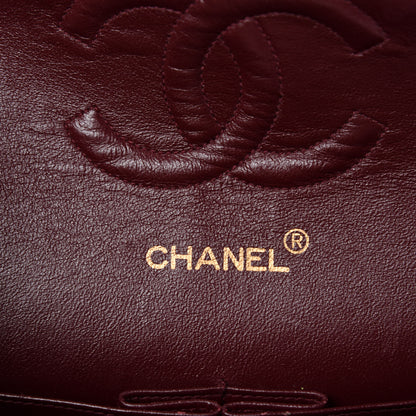 Chanel Lambskin Quilted Medium Double Flap Black 10 of 14