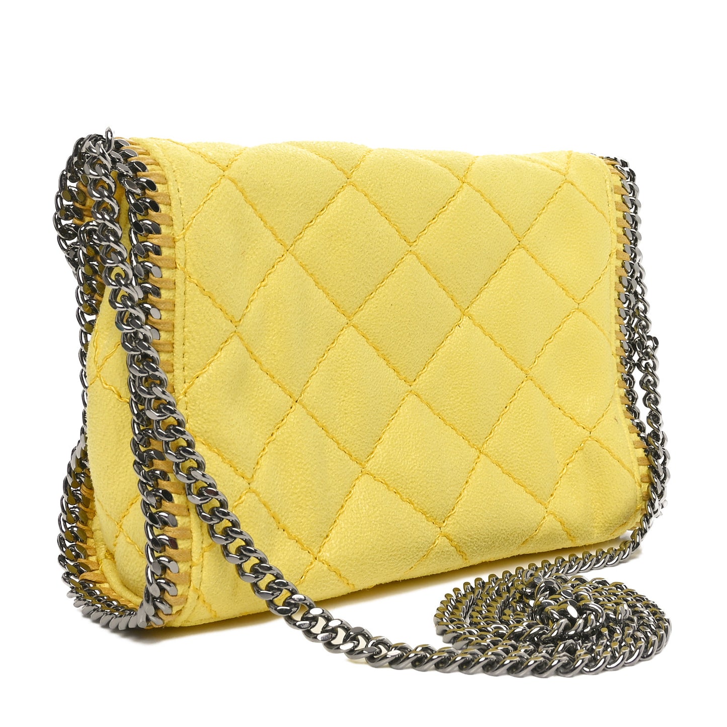 Shaggy Deer Quilted Mini Falabella Canary
