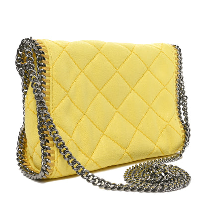 Stella McCartney Shaggy Deer Quilted Mini Falabella Canary 3 of 9