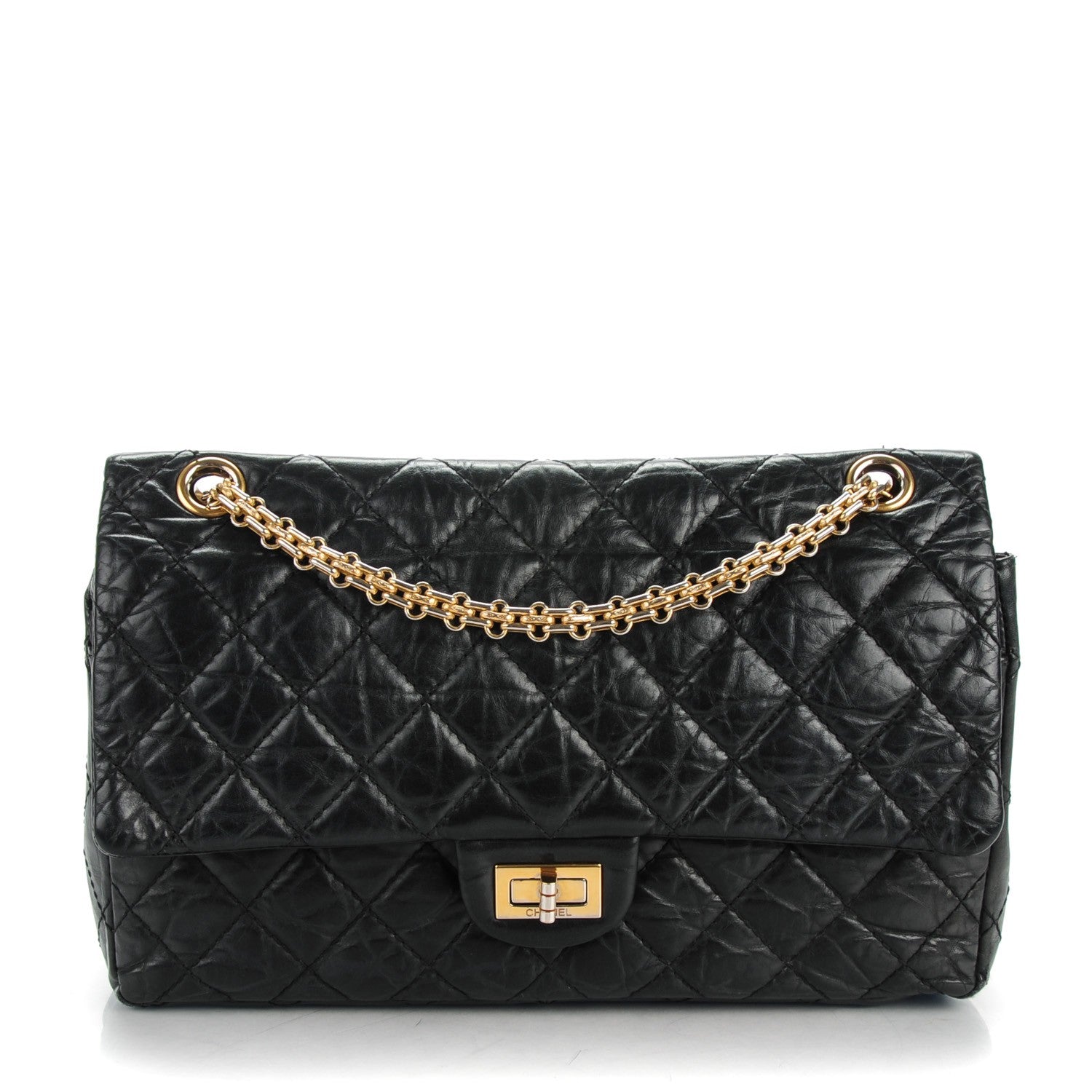 Chanel Aged Calfskin Quilted 2.55 Reissue 226 Flap Black 1 of 8