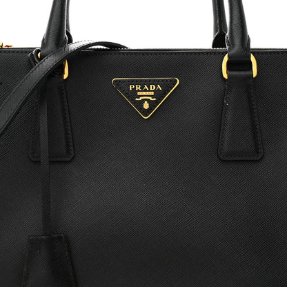Prada Saffiano Medium Galleria Double Zip Tote Black 7 of 14