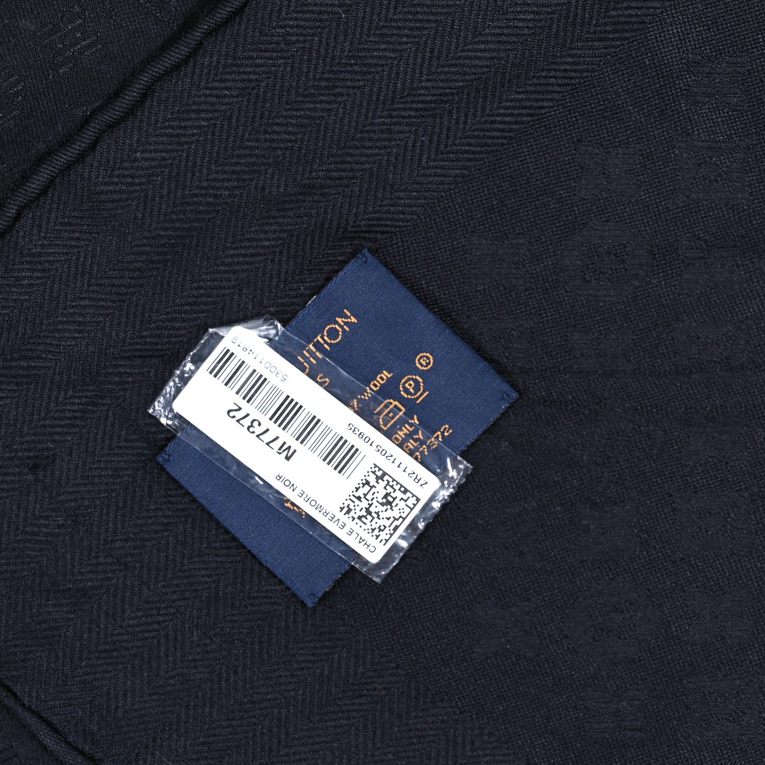 Louis Vuitton Silk Cashmere Monogram My Everything Shawl Black 5 of 5