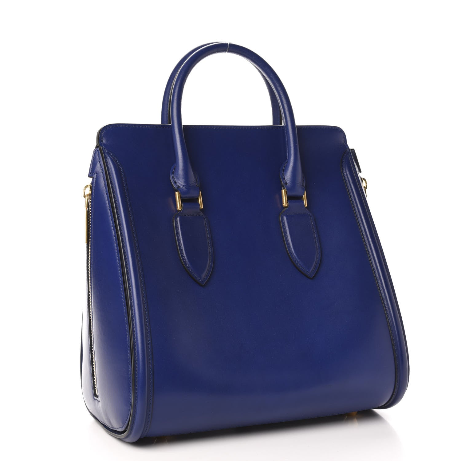 Alexander McQueen Calfskin Large Heroine Blue 3 of 11